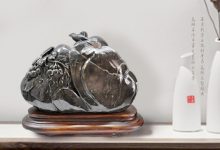 展示菊花石作品丰富内涵的圆雕技艺-菊花石艺术品