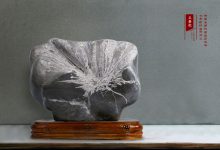 菊花石雕题材五福临门-菊花石艺术品