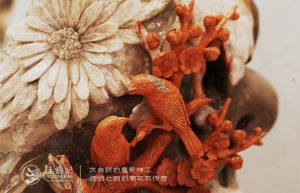 菊花石雕刻中鸟的寓意